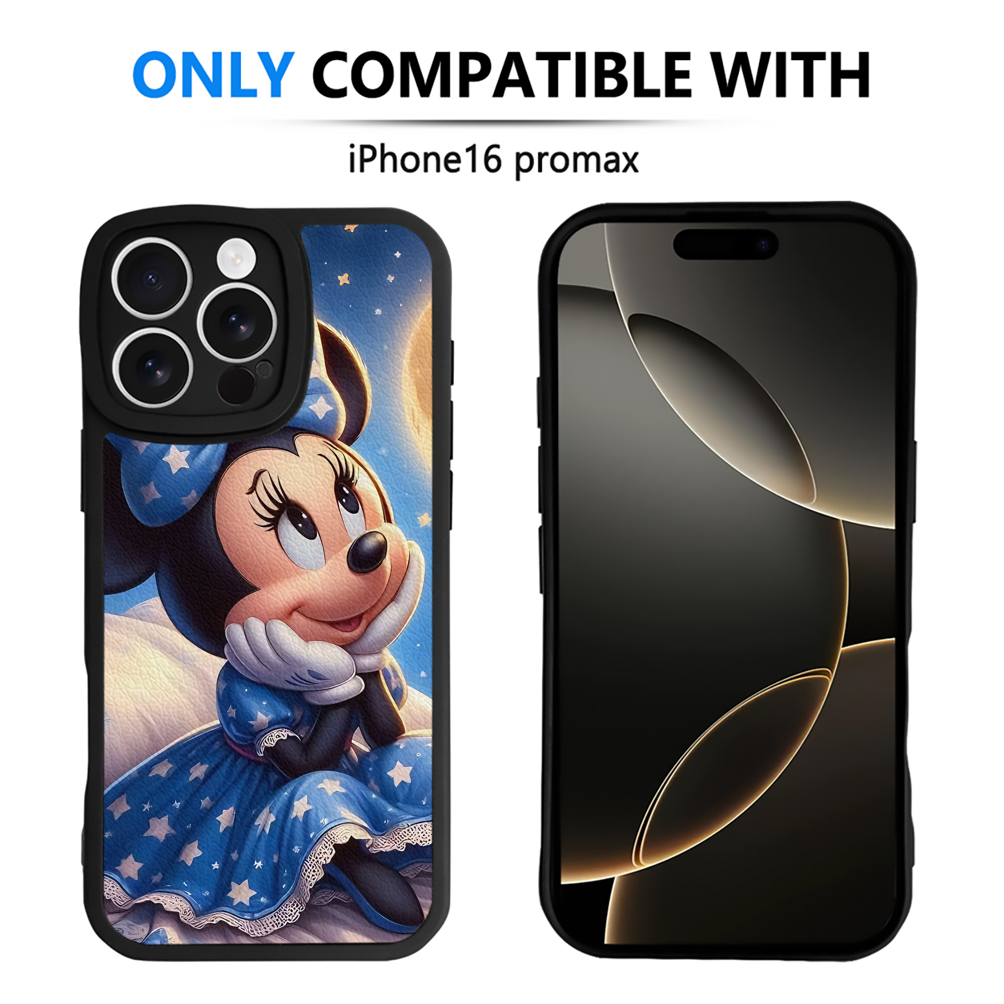 （画像用） ミッキーマウス Mickey Mouse 【iPhone 16シリーズ対応】シリコンスマホケース（レザー調） 材質：シリコン
